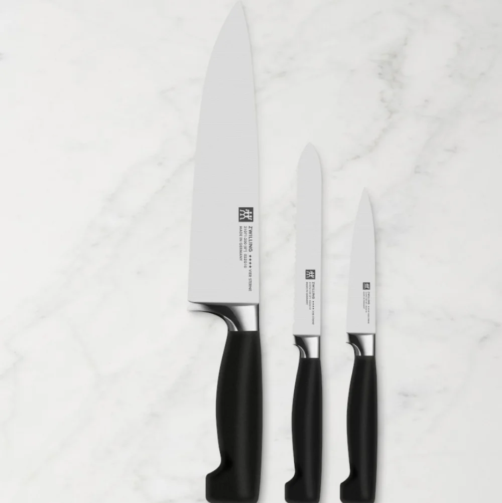 Zwilling J.A. Henckels Four Star 3-Piece Essentials Starter Knife Set, $229.95